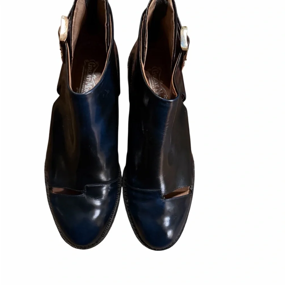 Jeffrey Campbell flamel cutout Black Ankle Boots - Picture 1 of 7